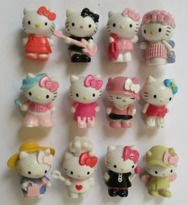 HELLO KITTY SET 2 - 12 figures collectibles miniatures - SANRIO - Picture 1 of 12