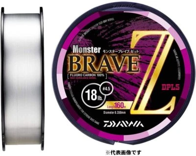 DAIWA MONSTER BRAVE Z Líder de Pesca Fluoro Carbono 400m Tamaño Seleccionable Foto 1 de 3