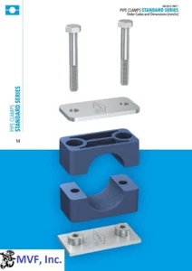 Stauff Schellen für 3/4" Außendurchmesser Rohr C4 Standard, 19 mm, Kohlenstoffstahl, PP 123NW - Bild 1 von 4