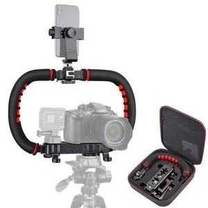 Camera Smartphone Stabilizer, Handheld Video Rig Grip with Carrying Case, Fit... - Picture 1 of 5
