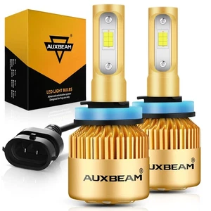 AUXBEAM H11 LED Headlight Kit Low Beam Bulbs Super Bright 6500K White 20000LM - Picture 1 of 8