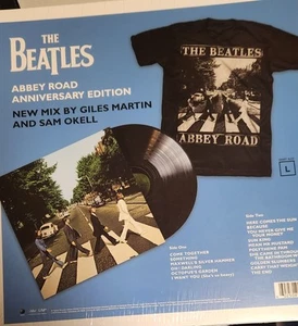(3) The Beatles-Limited Edition Vinyl+T-Shirt LARGE Bundle Exclusive*See Descrip - Picture 1 of 7