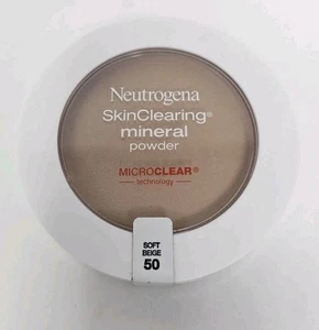 Neutrogena SkinClearing Mineral Powder 50 Soft Beige 0.38 oz. New Sealed - Picture 1 of 1