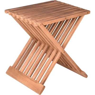 Hocker Beistelltisch Fani Teak Natur Tisch Gartentisch Gartenmöbel Möbel Ou ... - Bild 1 von 4
