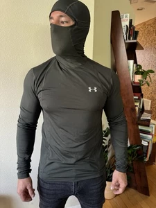 Under Armour Tactical Compression Cold Gear In OD Green Men’s M Shisty Balaclava - Picture 1 of 7