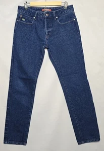 Jeans uomo Lacoste con bottoni a mosca blu taglia 32 x 29,5 - Foto 1 di 8