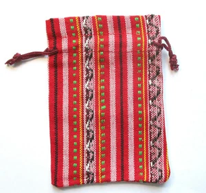 5 Geschenkbeutel Schmuckbeutel Stoff 10 x 14 cm Nikolaus Advent Nostalgie längst - Bild 1 von 1