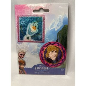 Paquete de 2 parches de apliques para planchar Disney Frozen Olaf & Kristoff - Imagen 1 de 2