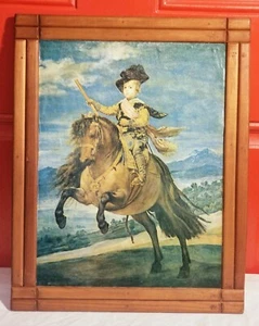 Prince Baltasar Carlos on Horseback 14 x18 Wood Framed Art by Velazquez - Picture 1 of 7
