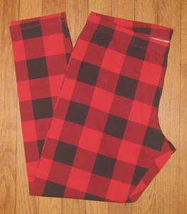 Neu mit Etikett No Boundaries knöchellange Leggings rot schwarz Büffel Karo verschiedene Größen - Bild 1 von 4