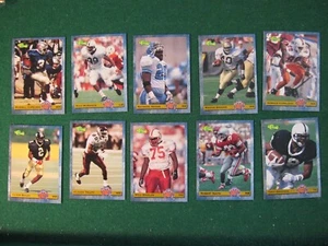 1993 CLASSIC NFL Rookie Draft lot of 10 cards - Robert Smith, Means, Brooks,  - Picture 1 of 6