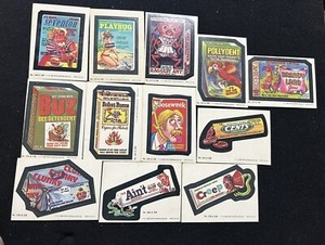(12) 1980 TOPPS WACKY PACKAGES STICKERS