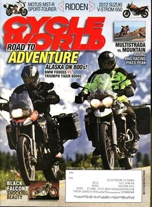 Cycle World Magazine October 2011 Road to Adventure Alaska on 800s! - Picture 1 of 2