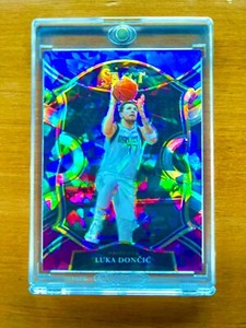 Luka Doncic RARE BLUE CRACKED ICE REFRACTOR PRIZM INVESTMENT CARD SSP MVP MINT