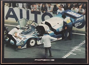 PÓSTER ORIGINAL DE FÁBRICA FITZPATRICK JDAVID PORSCHE 956 LE MANS 24 HORAS 1983 - Imagen 1 de 5