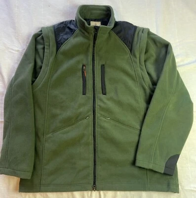 Chaqueta polar de caza Beretta para hombre 2XL verde oliva forrada manga larga cremallera completa Foto 1 de 4