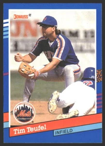 Tim Teufel #370a 1991 Donruss New York Mets - Picture 1 of 2