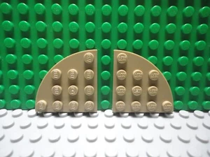 Lego 2 Dark Tan 4x4 base plate with rounded corner NEW - Picture 1 of 1