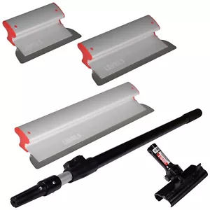 Level5 Trockenbau Abschöpfklinge Set 10"" 16"" & 24"" mit 38,5"" - 63"" Ext Griff | 5-440 - Bild 1 von 7