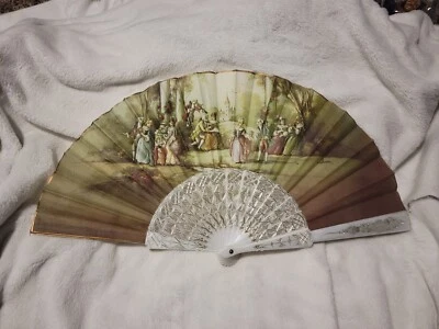 Декоративный антикварный ручной вентилятор - Изображение 1 из 4