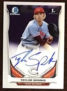 2014 Bowman Draft Chrome Draft Pick Taylor Sparks Autograph #BCA-TS 1st Bowman - Picture 1 of 1