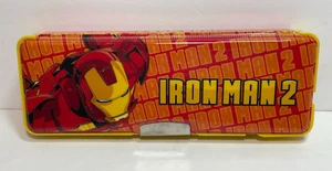 Astuccio portamatite 2 lati Marvel Iron Man vintage 2010 con temperamatite - Foto 1 di 6