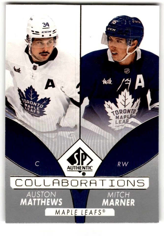 2022-23 SP Authentic Collaborations Auston Matthews/Mitch Marner #C-21 Toronto - Image 1 of 2