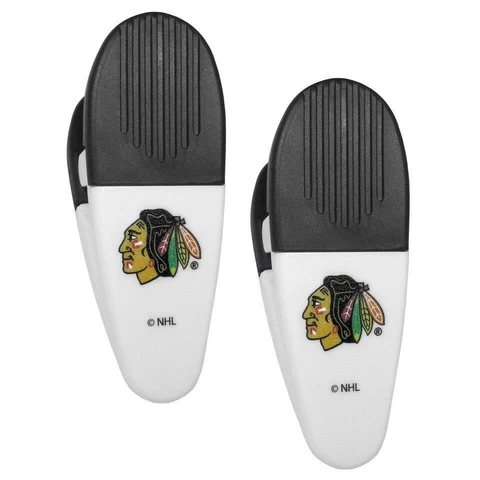 Chicago Blackhawks Magnetic Chip Clip 2 Pack [NEW] NHL Snack Bag Treat Magnet Cover