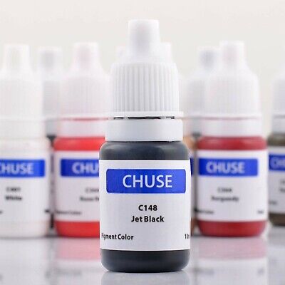 CHUSE Permanent Make-up Pigment Farben Augenbrauen Microblading Ink 10ml Schwarz • 19.35€