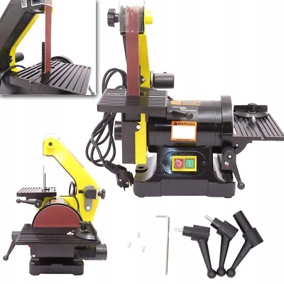 Bandschleifer & Tellerschleifer 600W Schleifmaschine Holzschleifer Satz - Bild 1 von 4