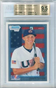 COREY SEAGER Rangers 2010 Bowman Chrome Draft rookie BGS 9.5 GEM MINT WS MVP - Picture 1 of 1
