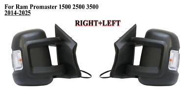 Pair Left+Right Side Door Mirror Power with signal Light for 10-25 RAM Promaster - Image 1 of 4