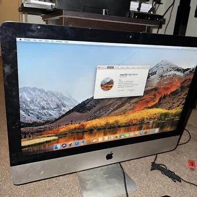 Apple iMac 21.5" i5 2.7GHz 1TB HDD 8GB RAM Late 2012 A1418 NVIDIA GT 640M Crack - Image 1 of 3