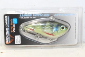 SAVAGE GEAR 2-1/2" TPE SOFT VIBE 66 4/5 OZ SFV-66-YP YELL PERCH sealed - Picture 1 of 2