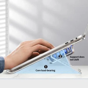 Desktop Cooling Notebook Computer Adjustable Laptop Riser Tablet Holder - Photo 1/18