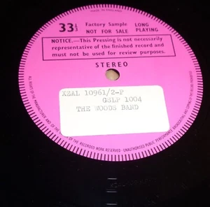 RARE Test Pressing: THE WOODS BAND - Greenwich Gramophone Company GSLP 1004 - Picture 1 of 4