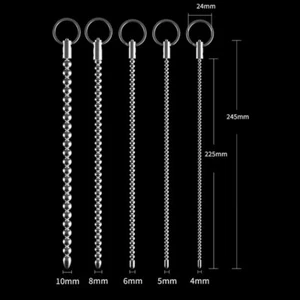Male Stainless Steel Long Sounds Sounds Beads Sounding Rod Insert Plug Enhance - Picture 1 of 24