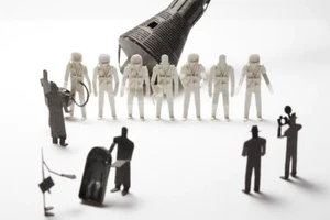 TERADAMOKEI 1/100 ARCHITECTURAL MODEL ACCESSORIES SERIES No41 Mercury Astronauts - Picture 1 of 6