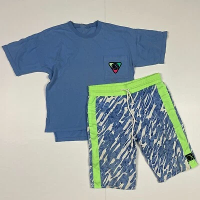 OP Conjunto Camiseta Corta Edad 14 Años Azul Vintage Foto 1 de 4