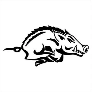 adesivo prespaziato caccia cinghiale boar pre-spaced sticker car decal aufkleber - Imagen 1 de 1