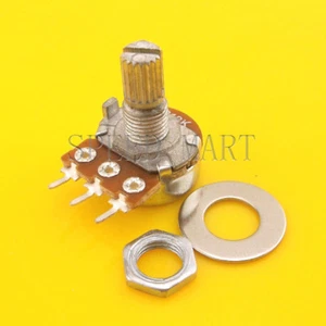 B50K Ohm Linear Taper Rotary Potentiometer Switch Pot 20mm Shaft 3 Pins - Picture 1 of 3