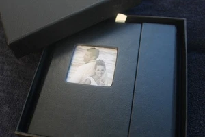 LOT of 3: CD/DVD Holder w/ Photo Cover, Faux Leather Supreme, Black NIB - Picture 1 of 6