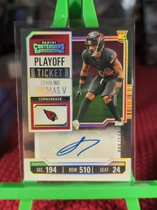 2023 Panini Contenders Playoff Ticket /149 Starling Thomas V #214 Rookie Auto RC - Bild 1 von 7