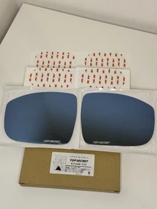 Genuine Top Secret Nissan R35 GT-R Blue Wide Angle Anti-Glare Mirror Glasses - Picture 1 of 5