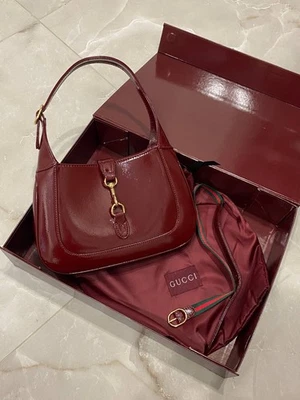 Gucci Jackie 1961 Mini Hobo Red Leather Cross Body Bag - Image 1 of 4