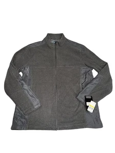 PGA Tour Men's Golf Full Zip Fleece Lined Jacket Gray - Size Large Medium. New - Picture 1 of 5