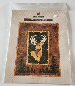 Quilted Wall Hanging Pattern Granny Core Hunting Wildlife"The Young Buck” - Picture 1 of 3