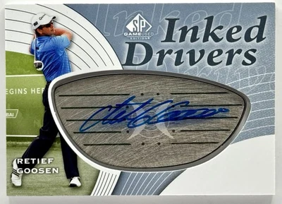 2012 UD SP Game Used Retief Goosen Inked Driver Auto - Image 1 of 2