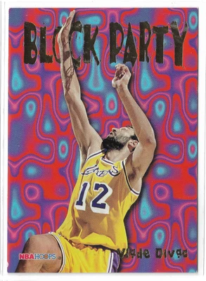 1995-96 NBA Hoops Block Party #5 Blade Divac Los Angeles Lakers - Image 1 of 2