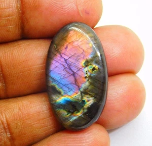 Labradorite Stone Natural Yellow Labradorite Cabochon Gemstone 31 Cts. ME-13586 - Picture 1 of 6
